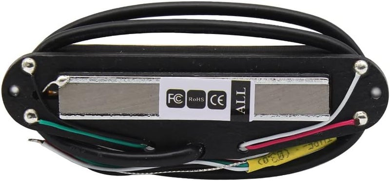 OriPure Hot Dual Rail Pickups Alnico5 Single-Coil-Sized Humbucker 15-16K Fit ST/SQ Style Electric Guitar, Cream - Image 4